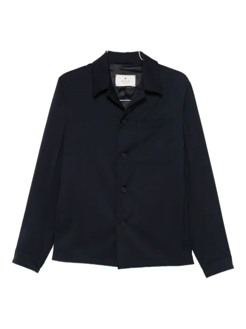 Manuel Ritz Geknöpfte Hemdjacke mit Tasche