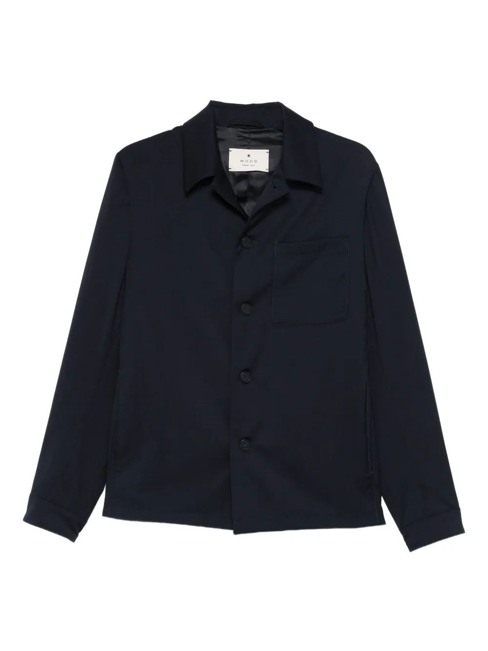 Manuel Ritz Geknöpfte Hemdjacke mit Tasche | Blau | Image 1