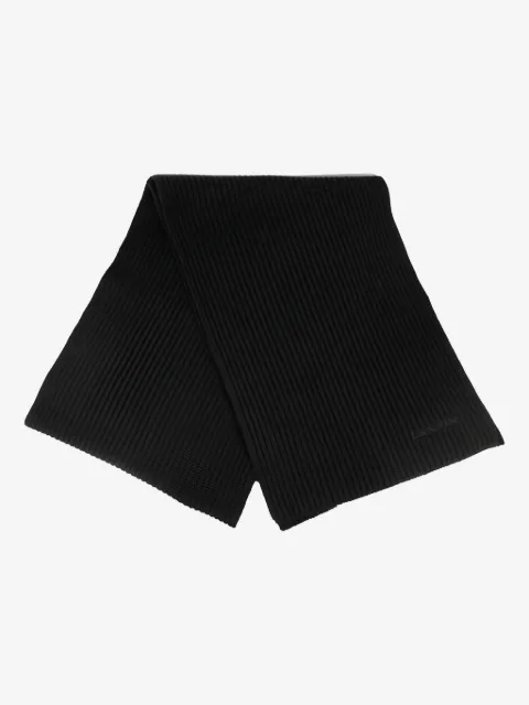 Lanvin ribbed logo scarf