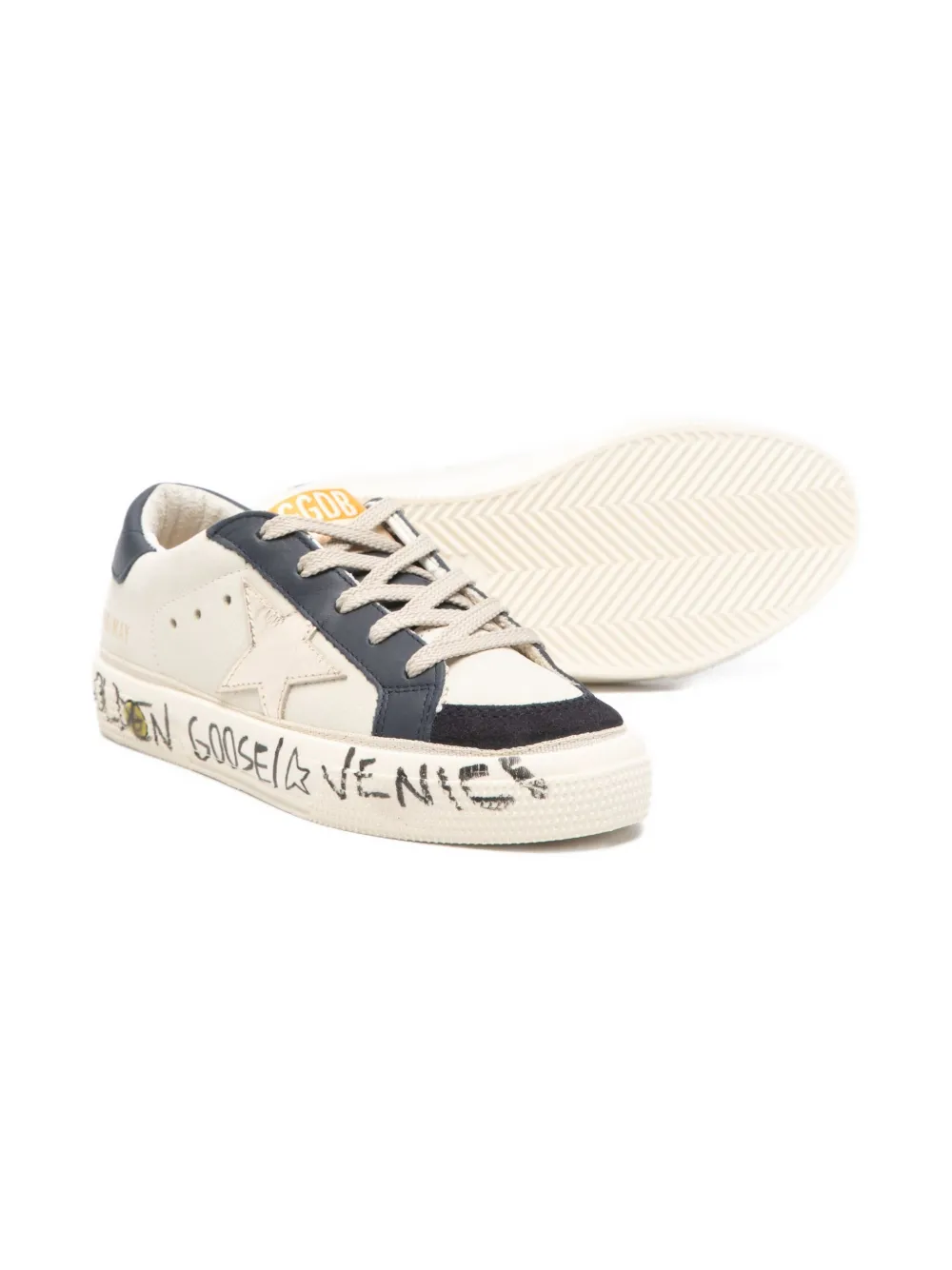 Golden Goose Kids May With Double Toe sneakers - Beige