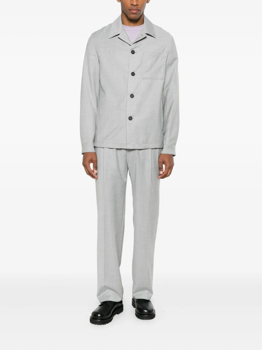 Manuel Ritz Geknöpfte Hemdjacke mit Tasche | Hemdjacken | Image 2