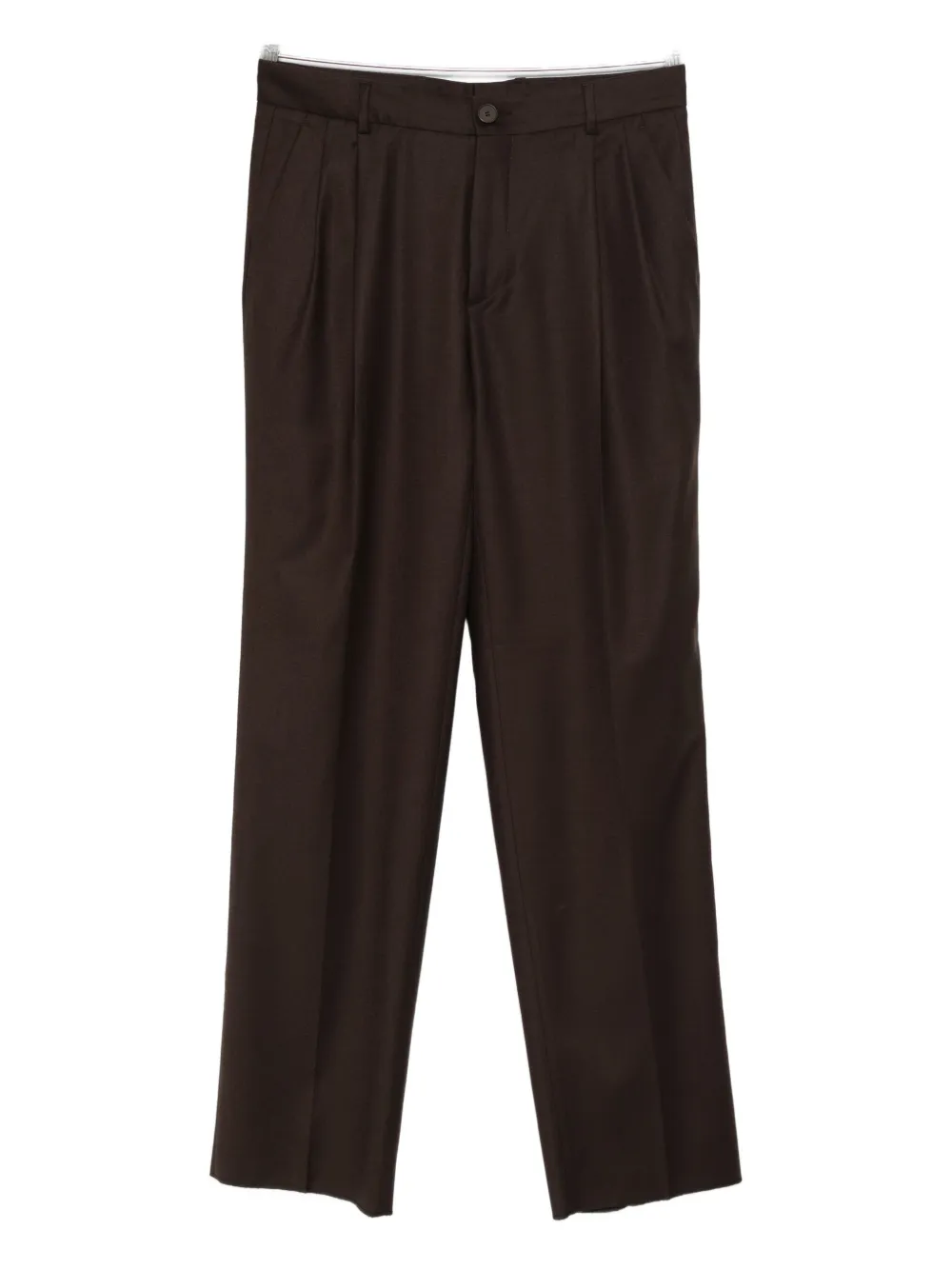 Manuel Ritz Pleated Trousers In Brown