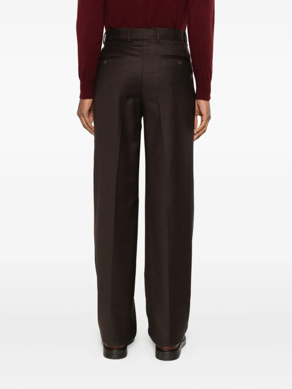 Manuel Ritz Pleated Trousers In Brown