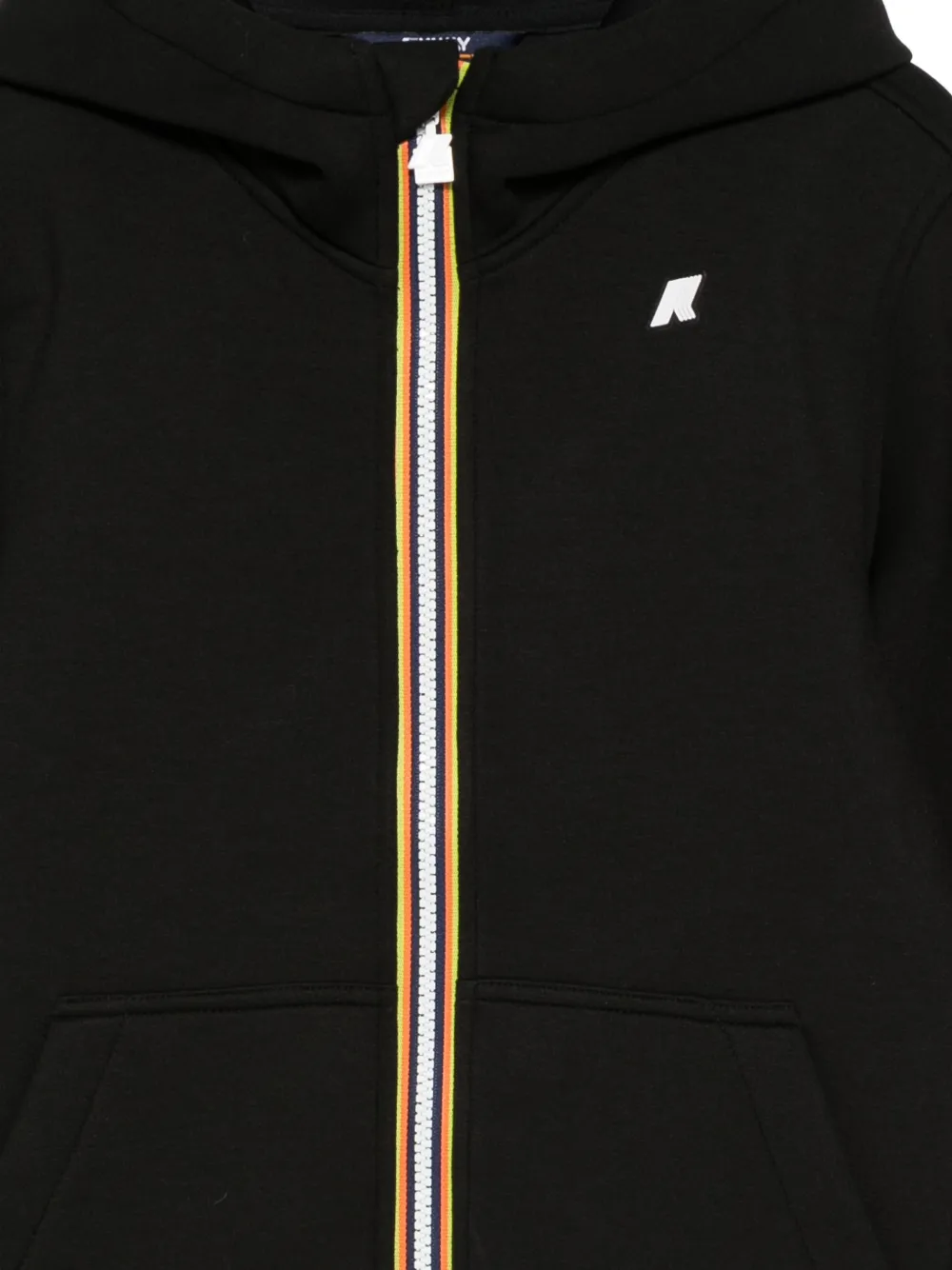 K-Way P. Berenger Spacer hoodie met rits Zwart