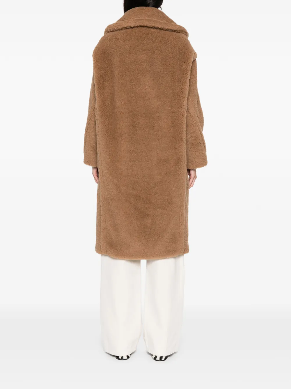 Max Mara Teddy double-breasted coat Bruin