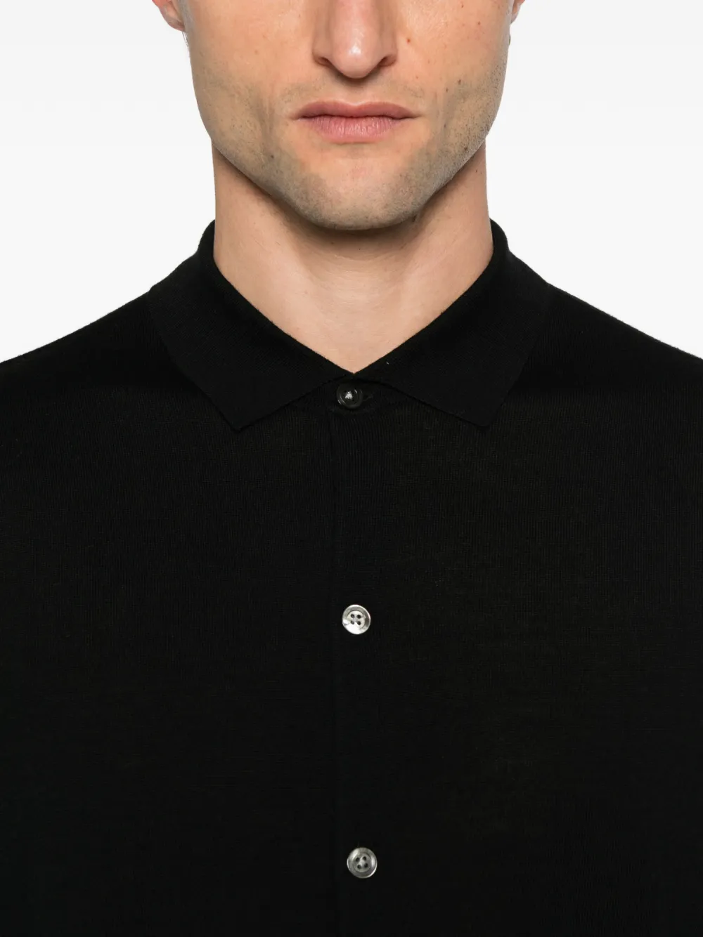 Diktat Buttoned Cardigan In Black