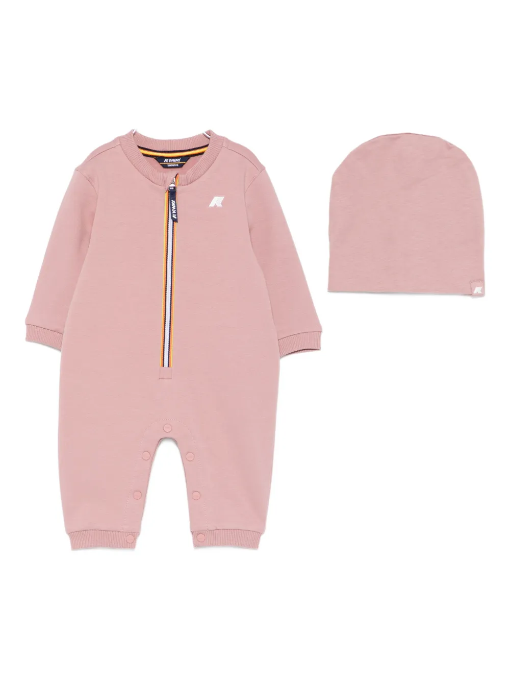 K-Way E. Mille zip-up romper set - Rosa