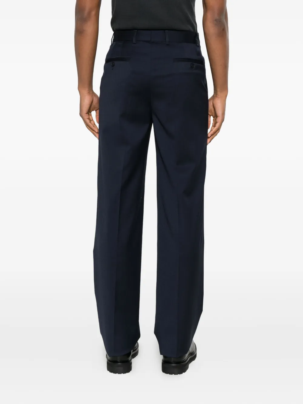 Manuel Ritz Pleated Trousers In Blue