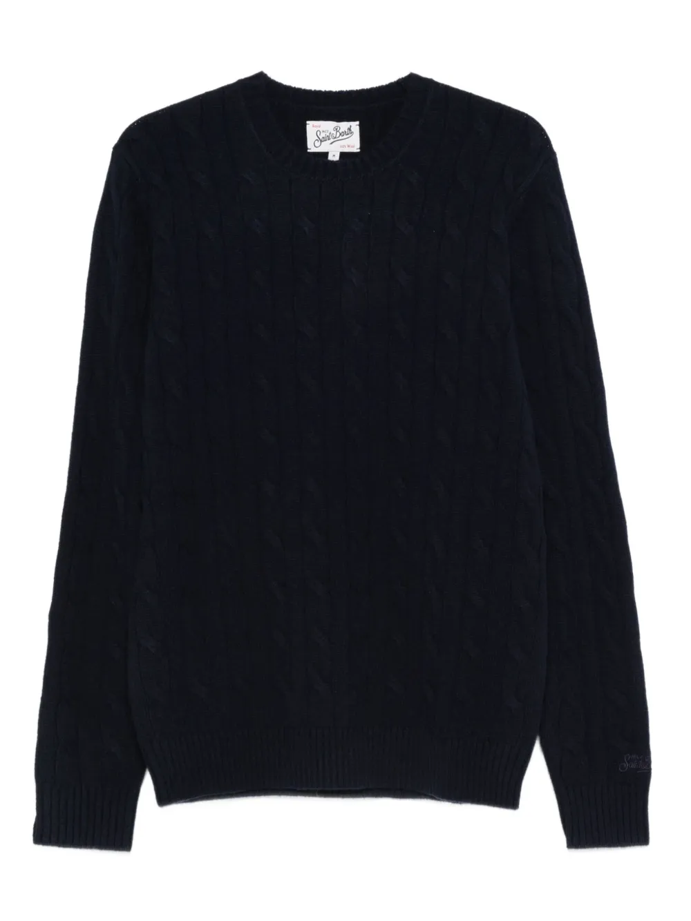 MC2 Saint Barth braid wool sweater | bleu | Image 1