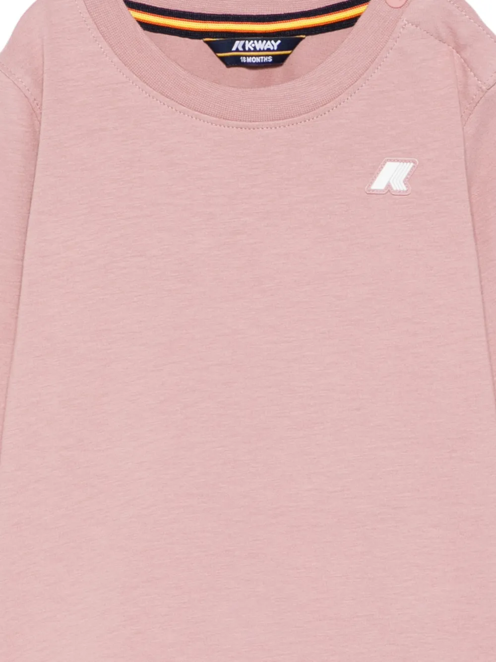 K-Way E. Elmette T-shirt met logo Roze
