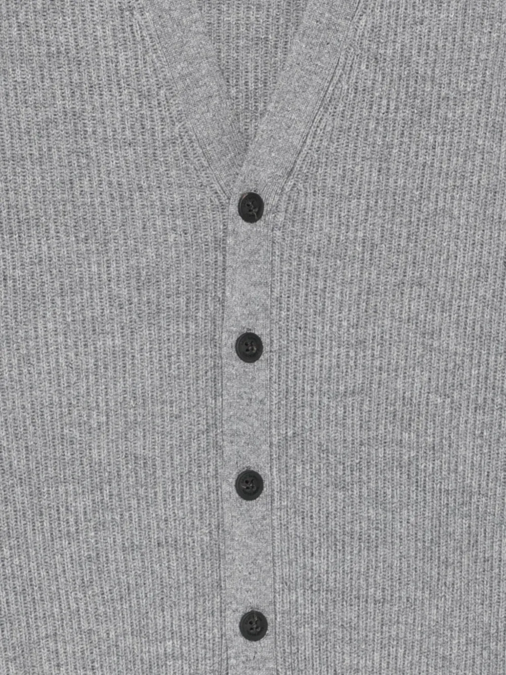 Mc2 Saint Barth Herrison Ribbed Cardigan In Gray