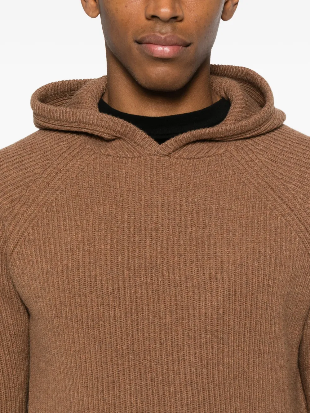 MC2 Saint Barth Malcolm wollen hoodie Bruin