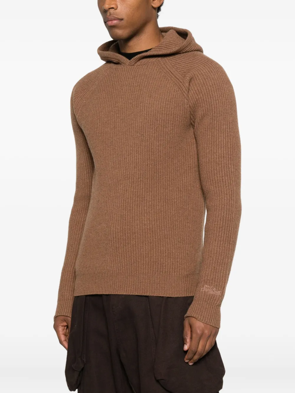 MC2 Saint Barth Malcolm wollen hoodie Bruin