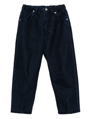 Moncler Enfant ロゴ ジーンズ | ブルー | FARFETCH JP