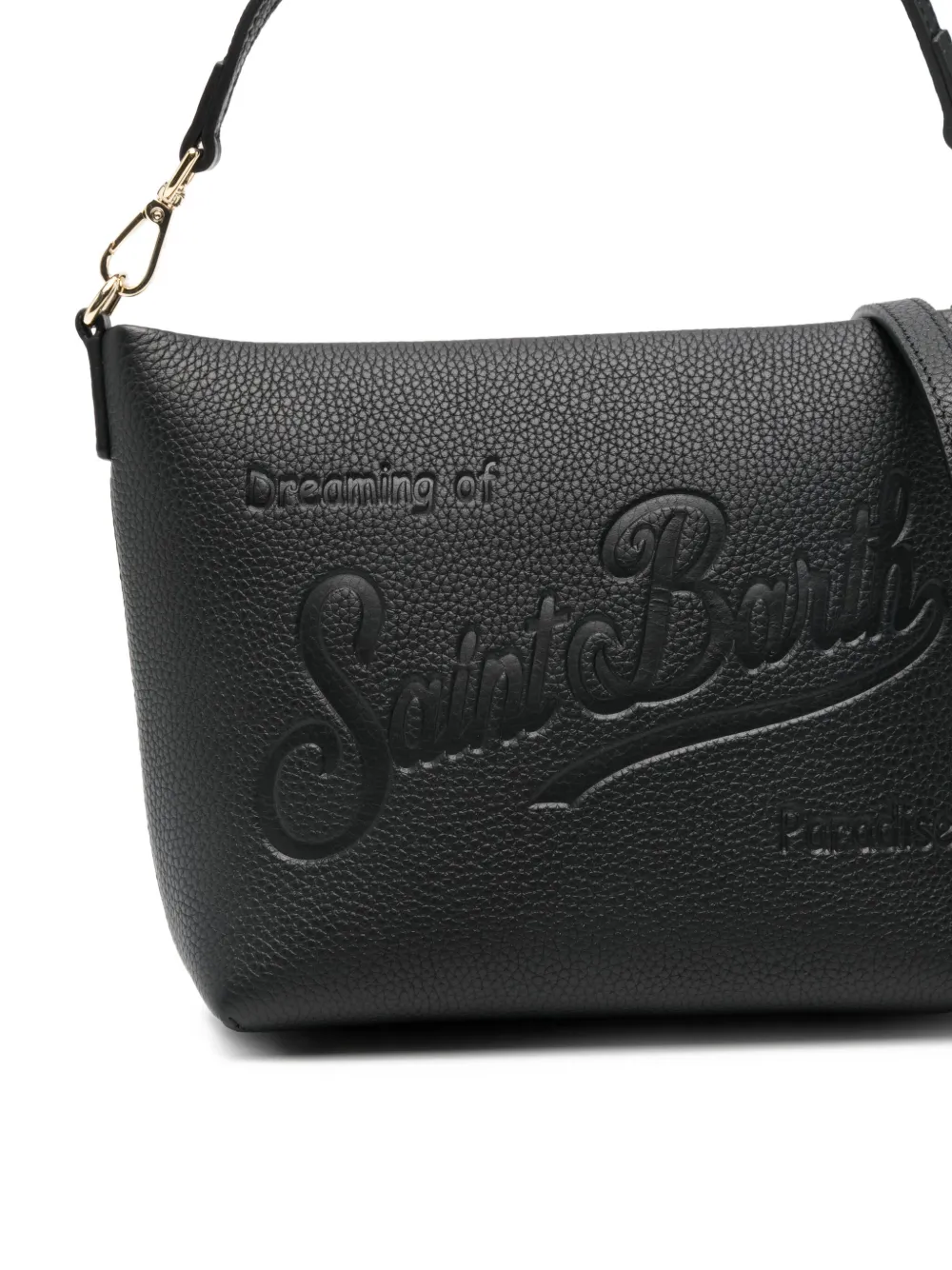 Mc2 Saint Barth Aline Embossed Crossbody Bag In Black