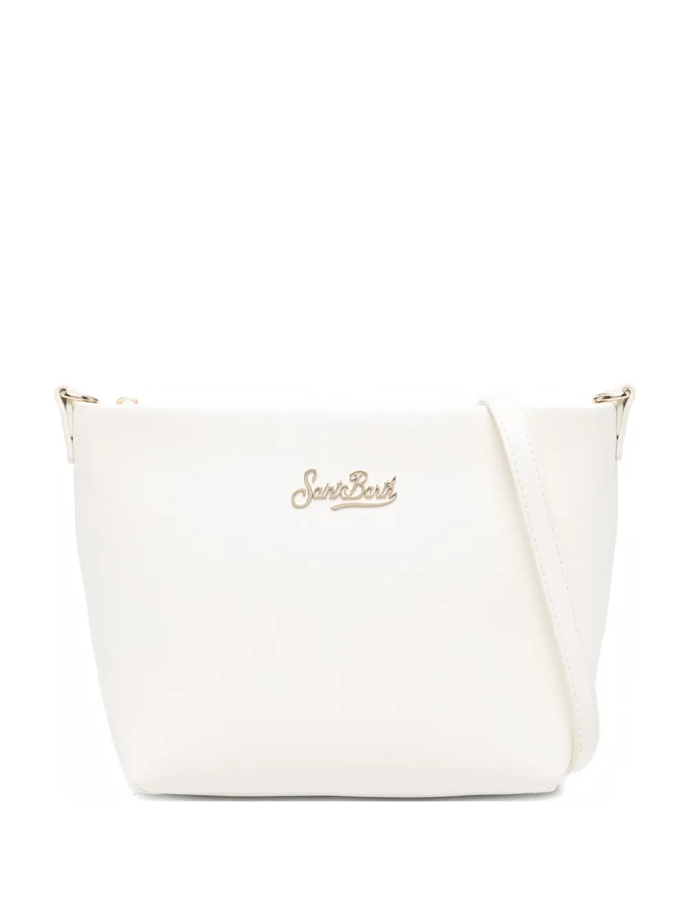 Mc2 Saint Barth Aline Logo Cross Body Bag In White