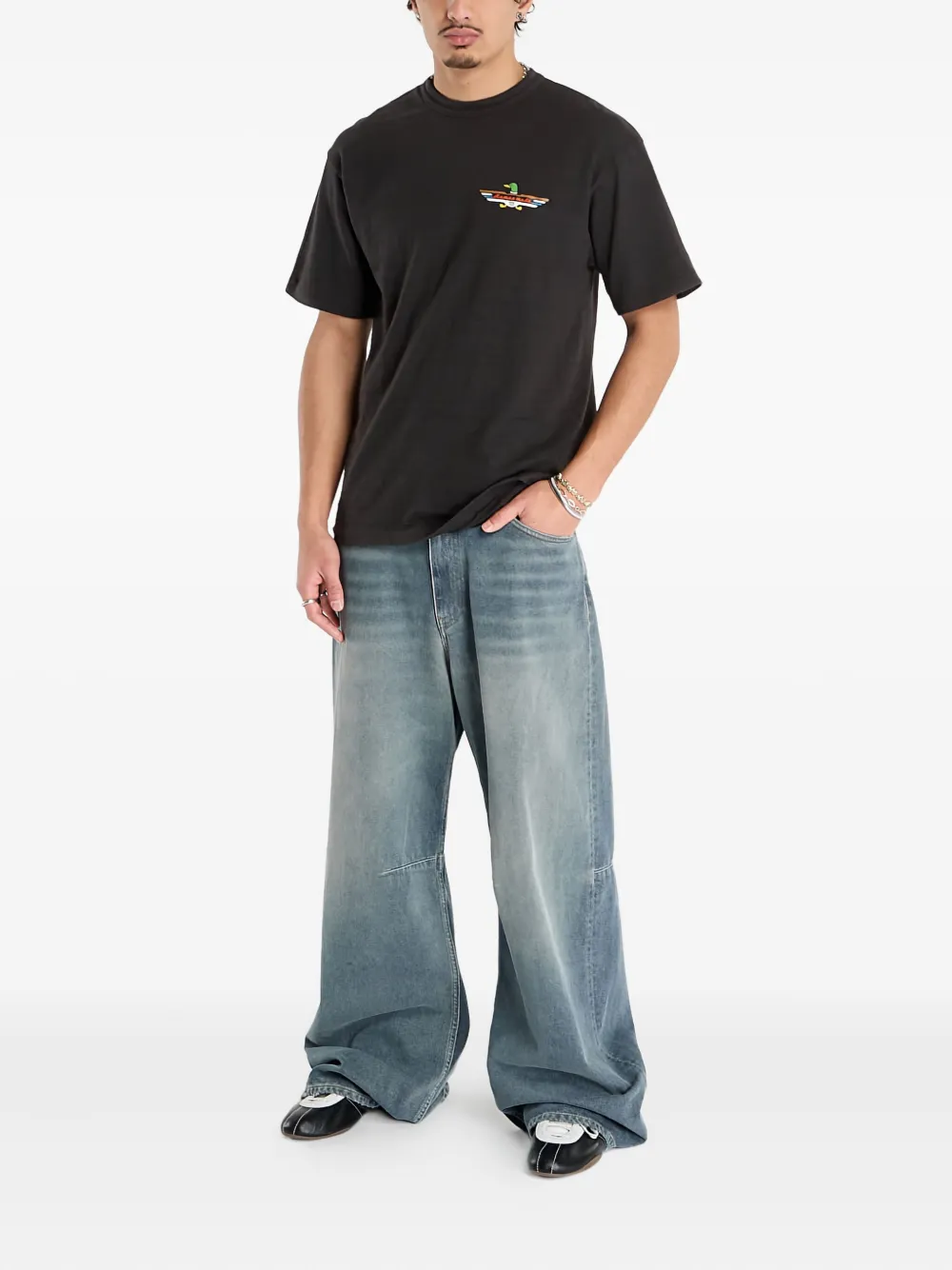 Human Made Duck-print T-shirt In Black