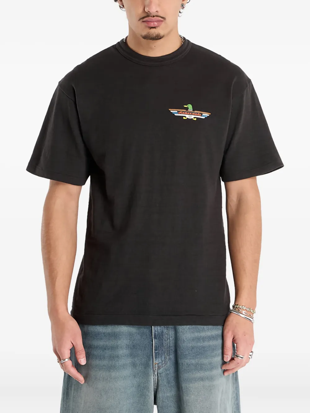 Human Made Duck-print T-shirt In Black
