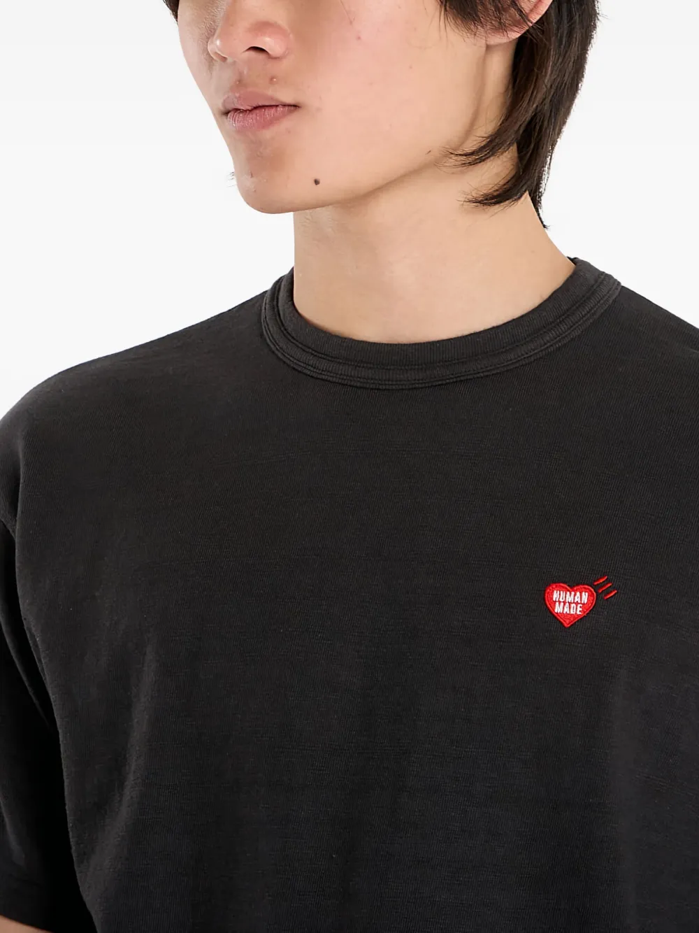 Human Made Logo-patch T-shirt In Black