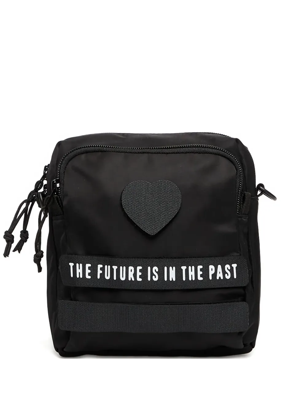 Human Made Heart-patch Messenger Bag In Black
