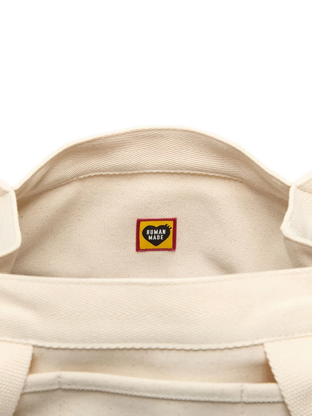 Human Made Hart tas met logo Beige