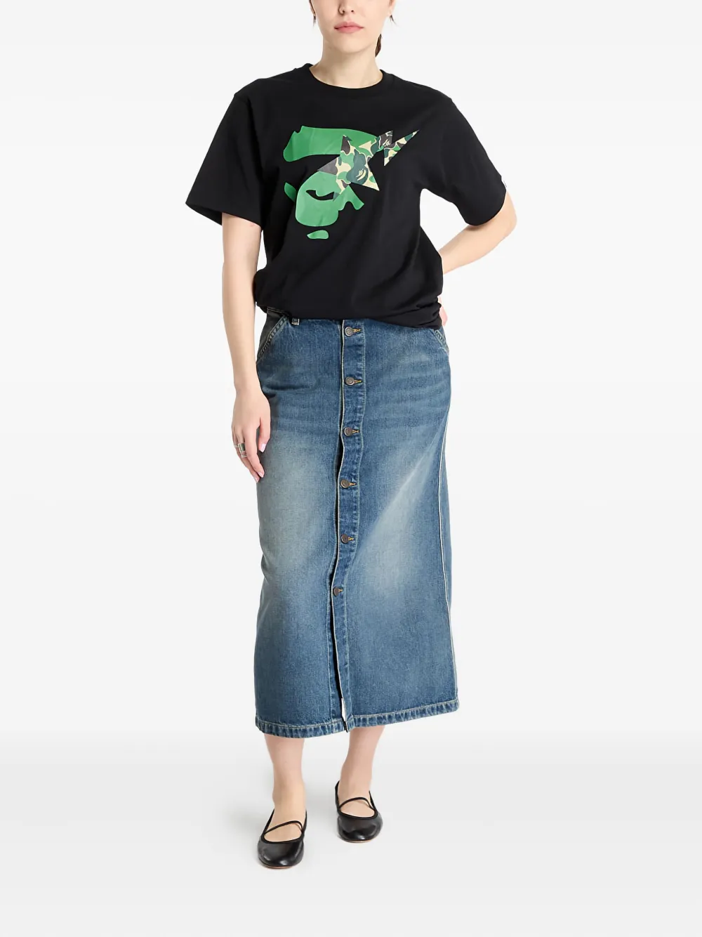 A BATHING APE® playera Abc Camo Ape Face Star | Playeras y jerséis | Image 2