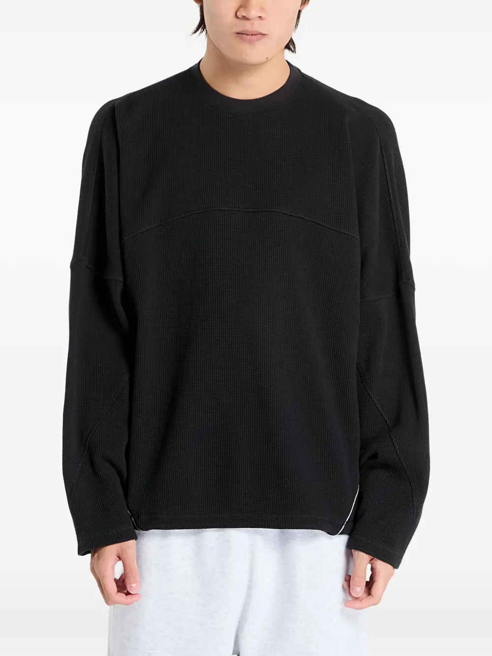 Adidas Originals Long-sleeve Sports Top In Black