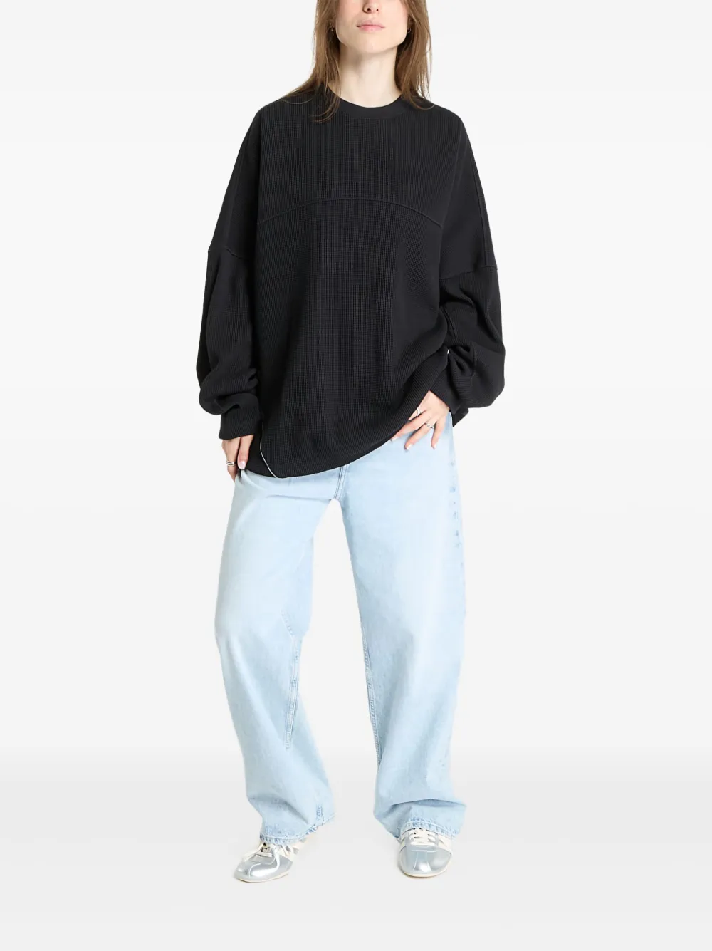 Adidas Originals Long-sleeve Sports Top In Black