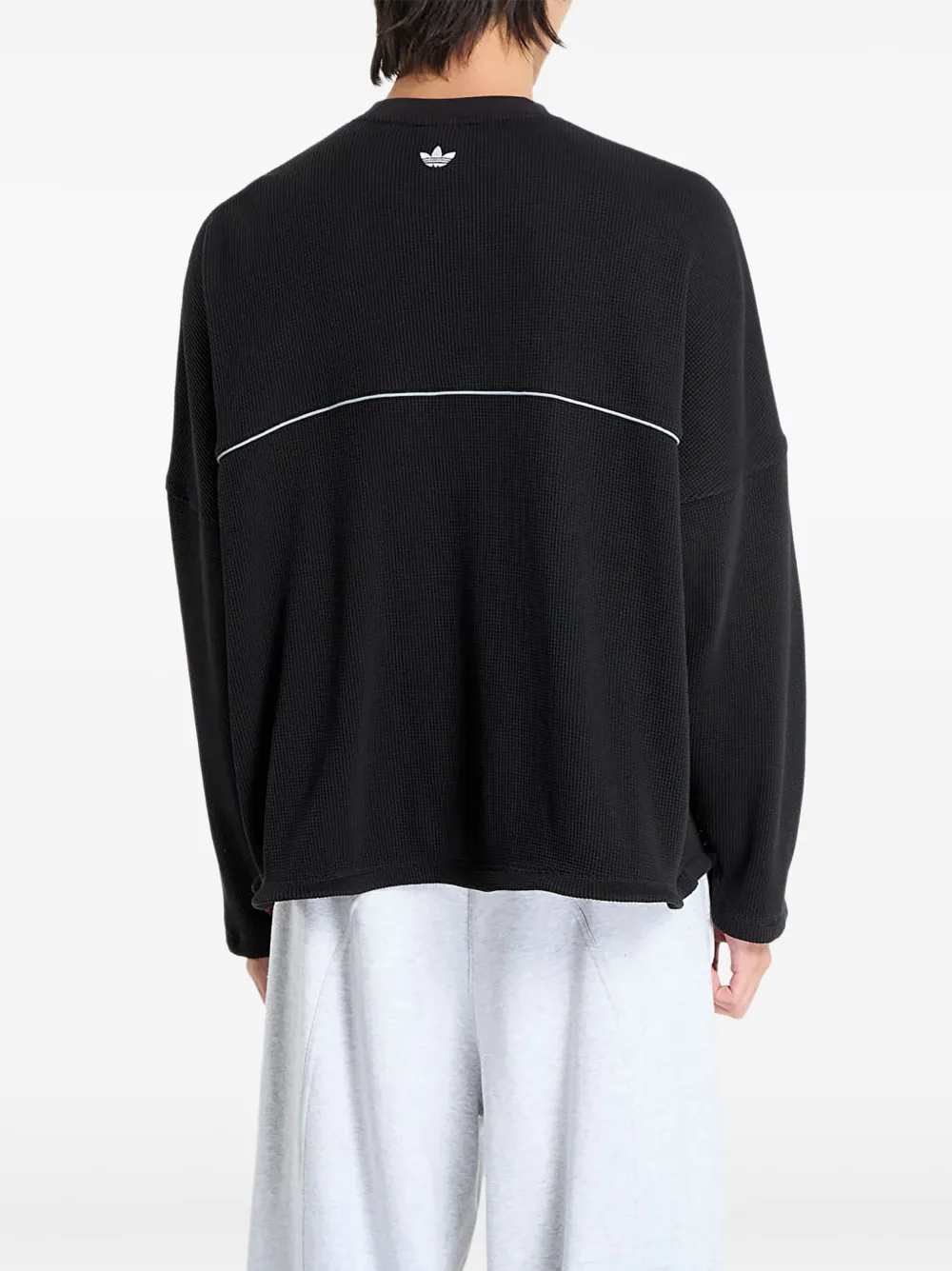 Adidas Originals Long-sleeve Sports Top In Black