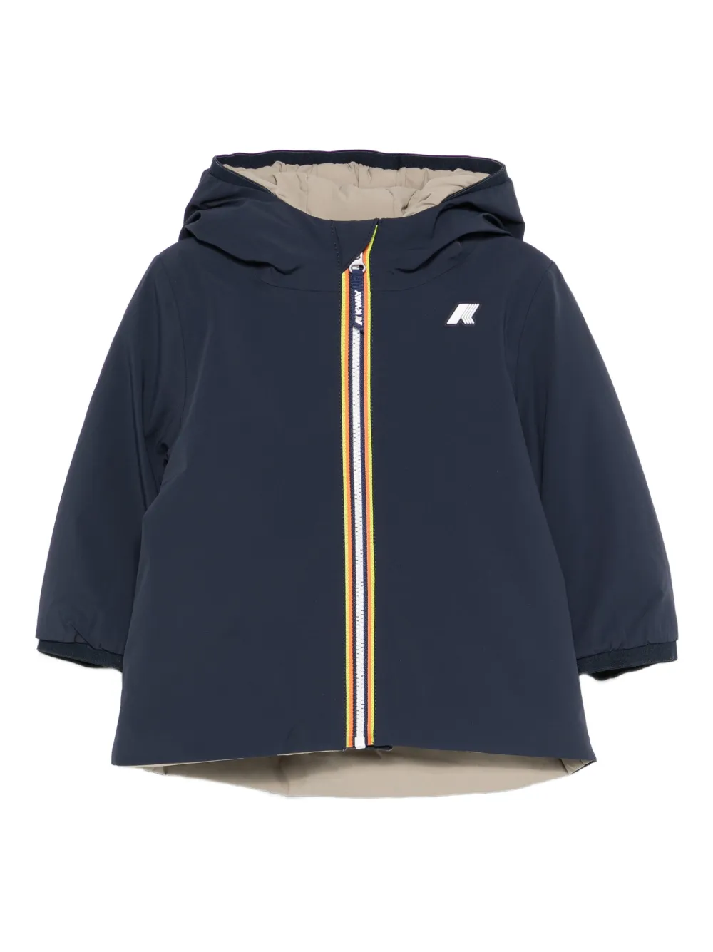 K-Way E. Jack St Warm Reversible hooded-zip jacket | Blue | Image 1