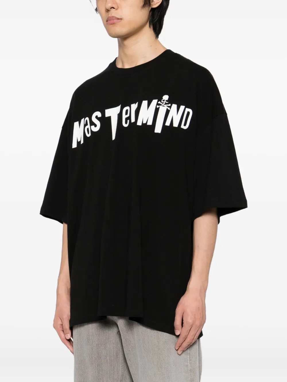 Mastermind World T-shirt met logoprint Zwart