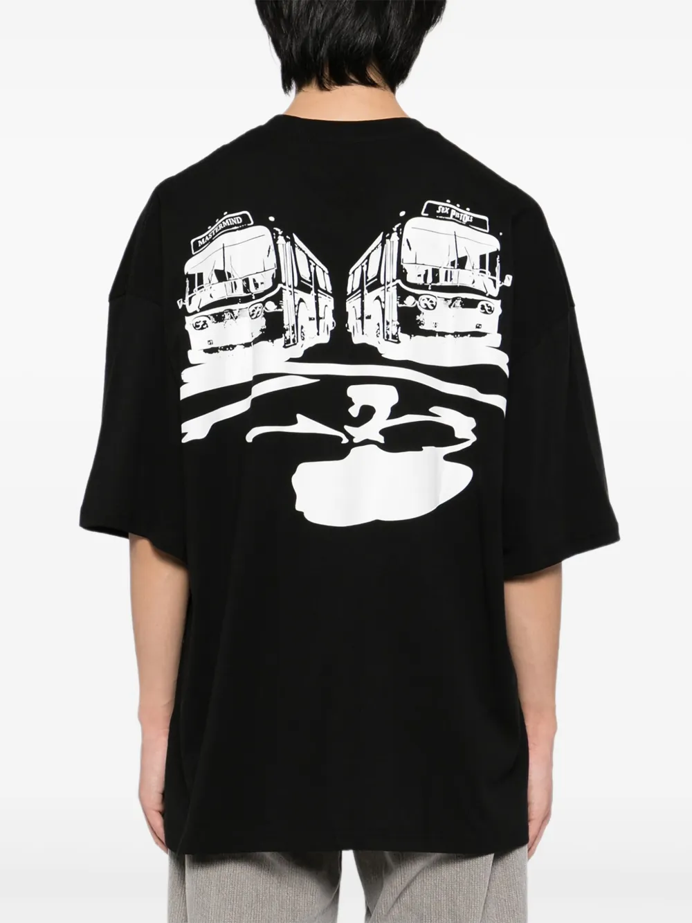 Mastermind World T-shirt met logoprint Zwart