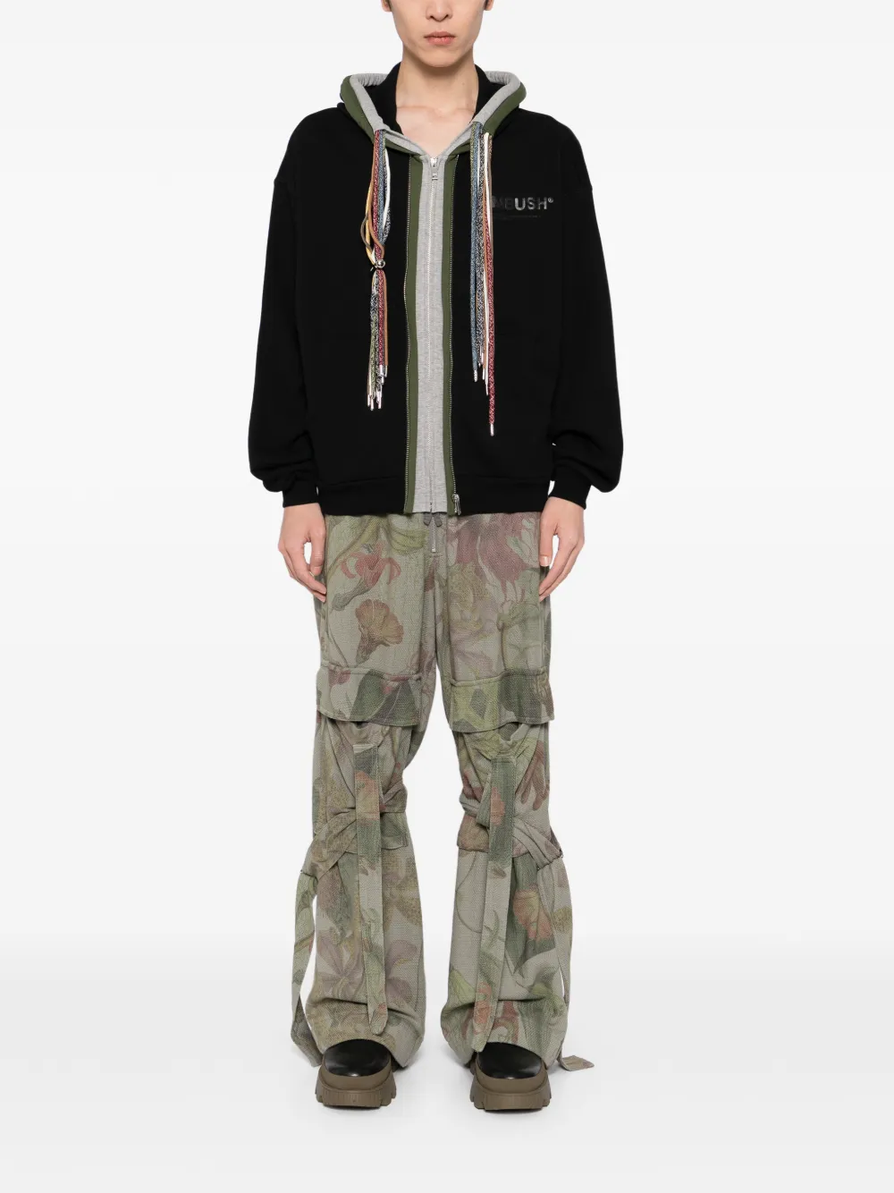 Ambush Multi Code Hoodie In Black