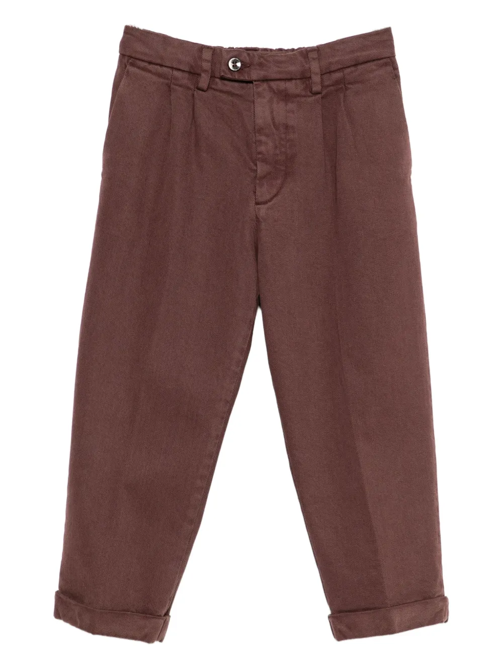 Siola Mc Pleated Cuffed Trousers In Red