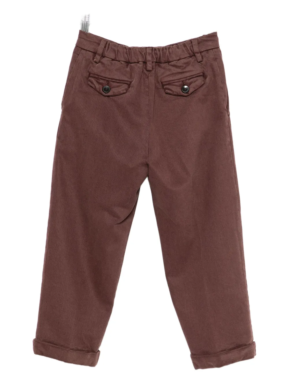 Siola Mc Pleated Cuffed Trousers In Red