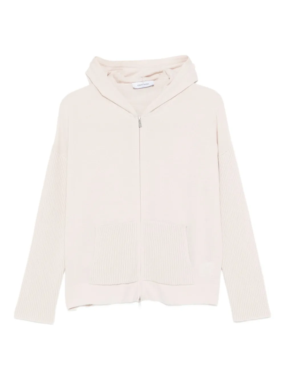 Gran Sasso pull zippé à capuche | tons neutres | Image 1