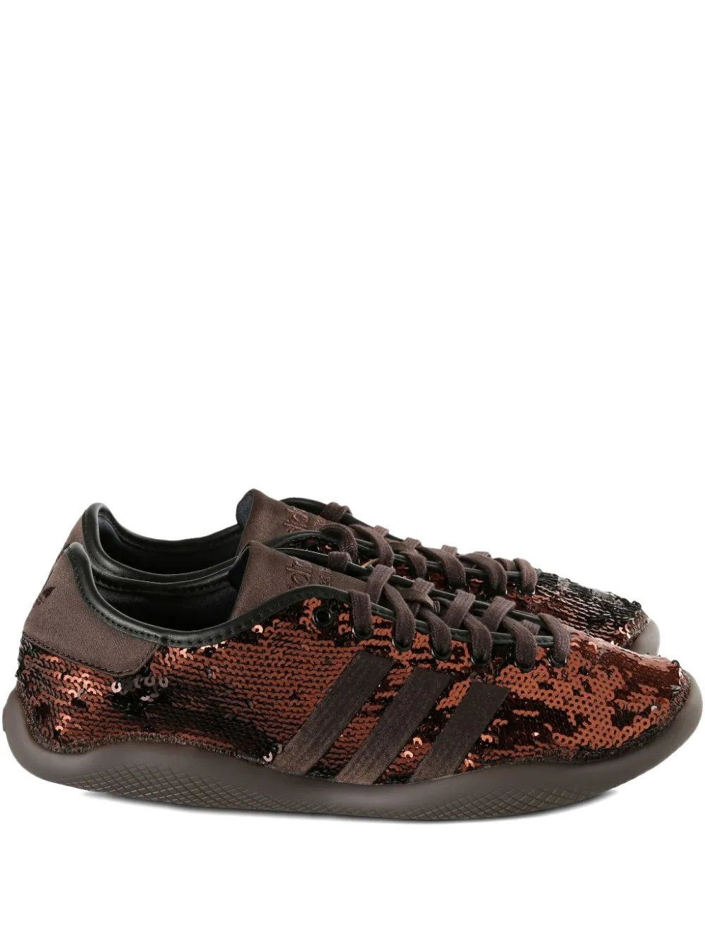 Adidas x Wales Bonner Karintha sequin striped sneakers Bruin