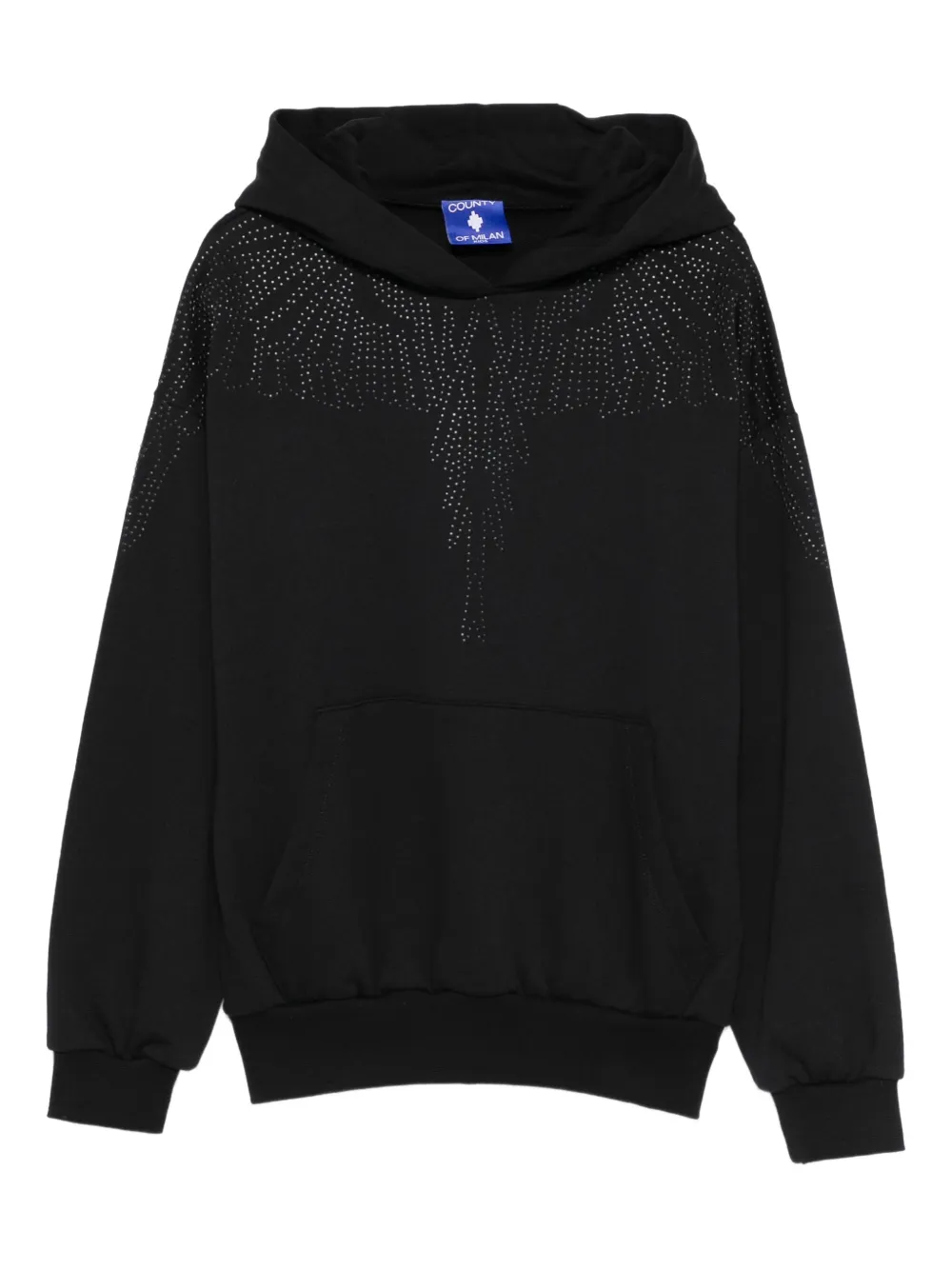 COUNTY OF MILAN KIDS embellished hoodie - Nero