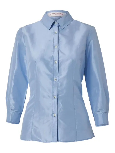 Carolina Herrera taffeta buttoned shirt