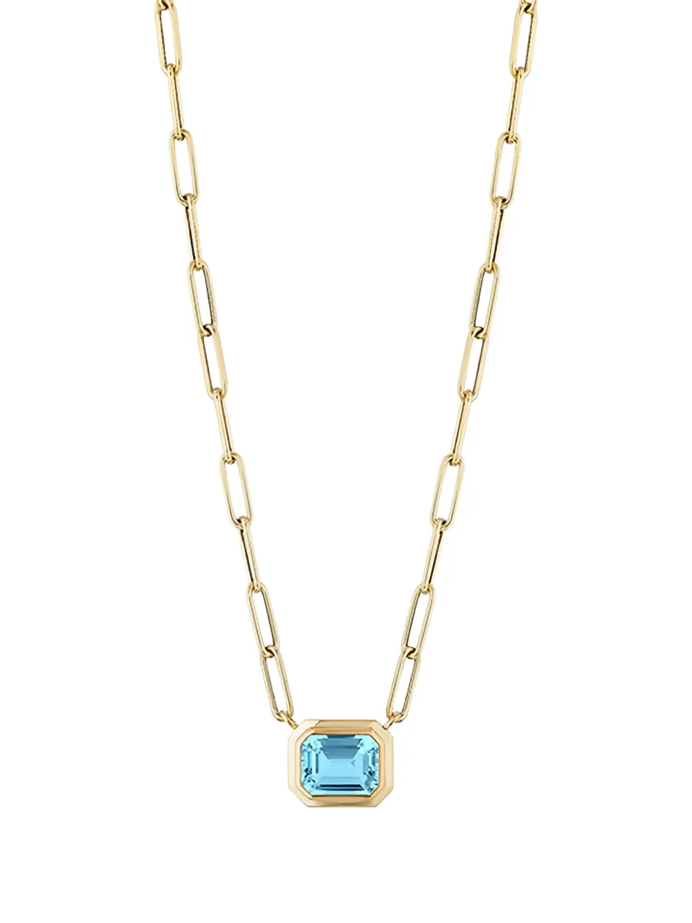 Goshwara 18k Yellow Gold Topaz Pendant Necklace In Gold
