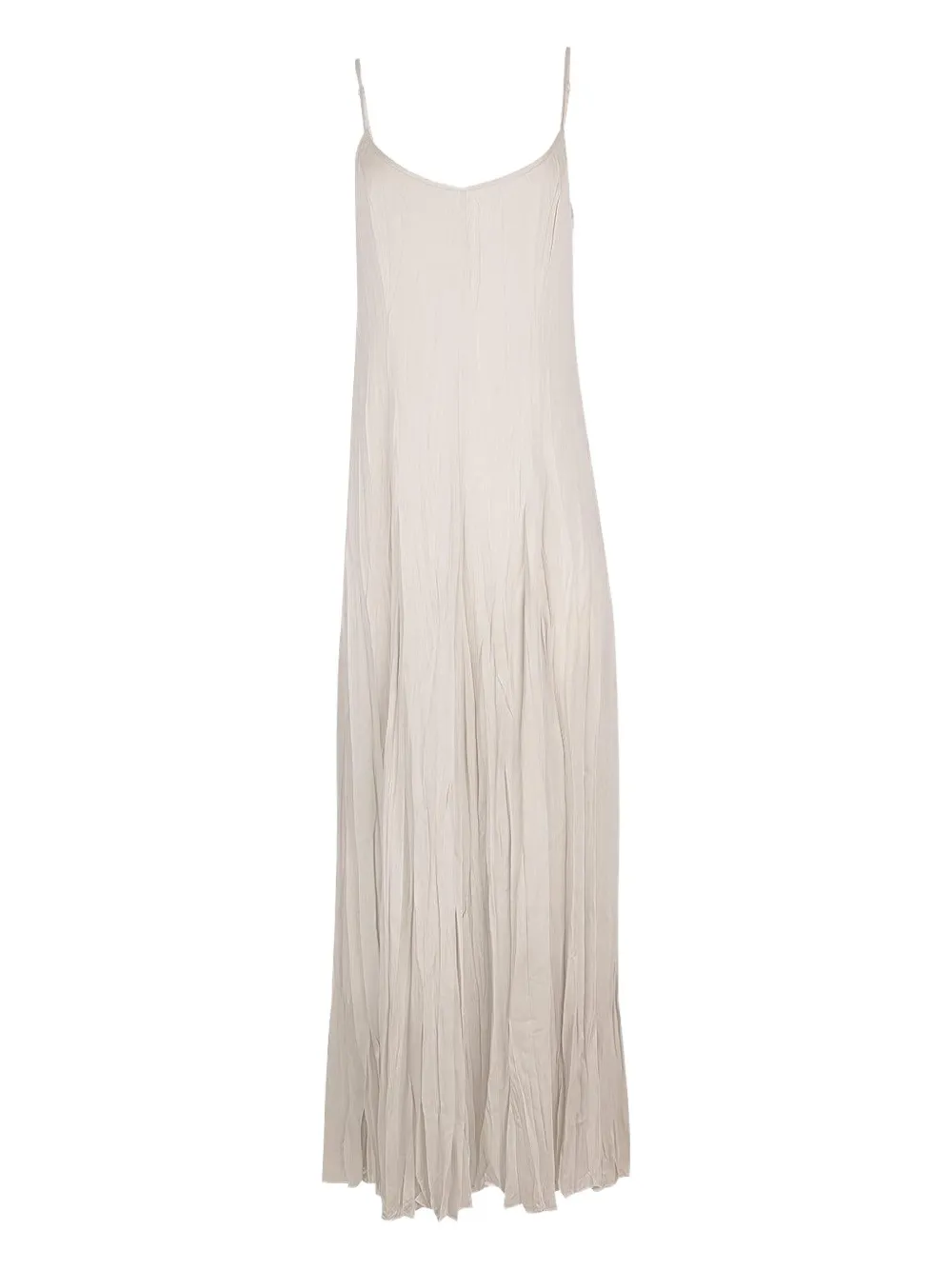 Michael Kors Pleated Maxi Dress In White