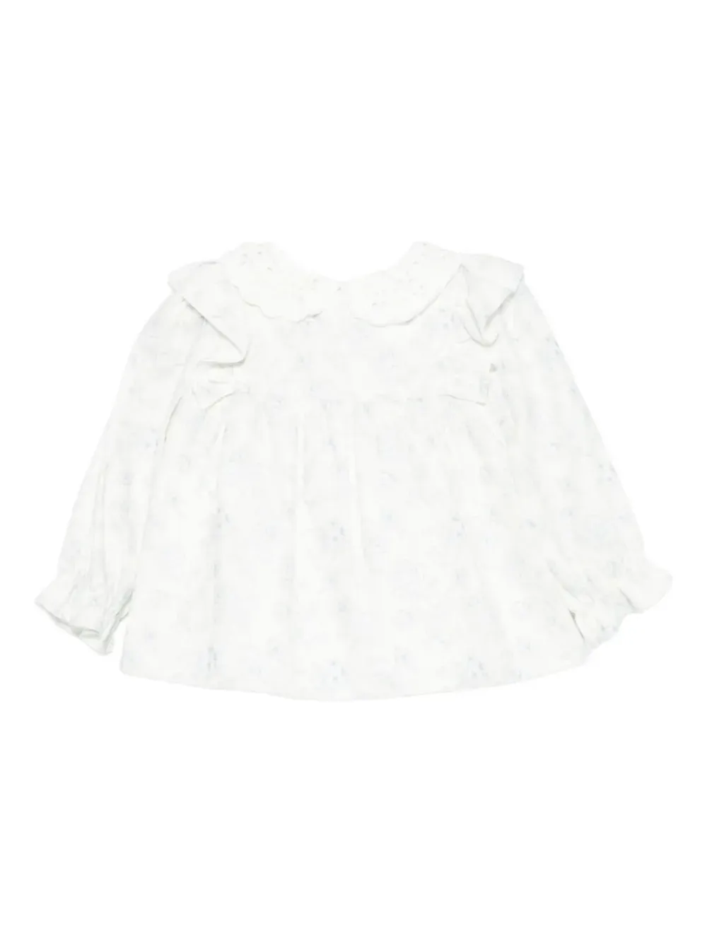 Patachou Shirt met ruchekraag en ringlets - Wit
