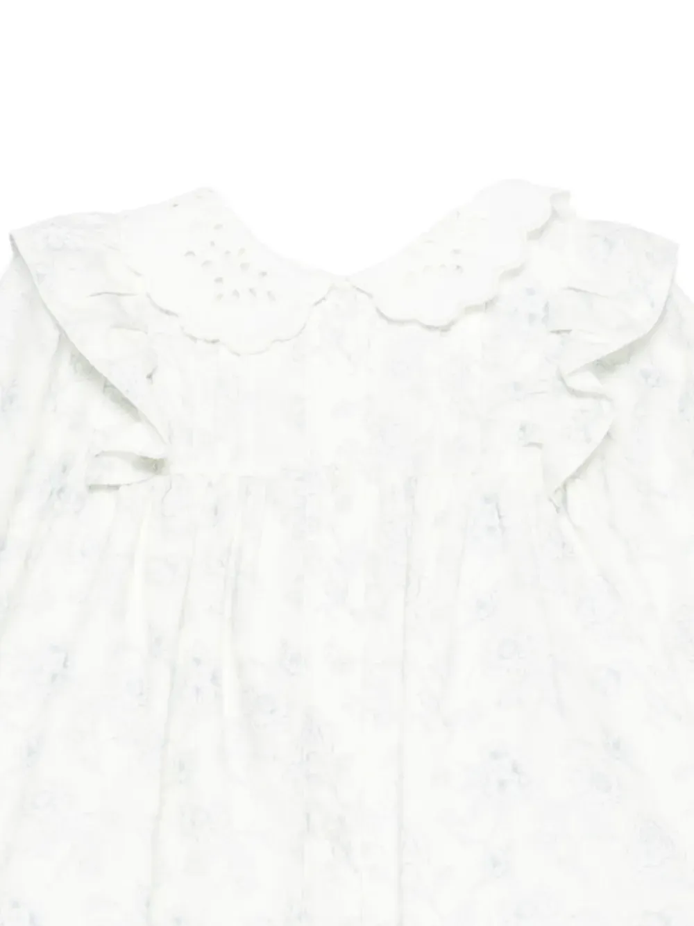 Patachou Shirt met ruchekraag en ringlets Wit