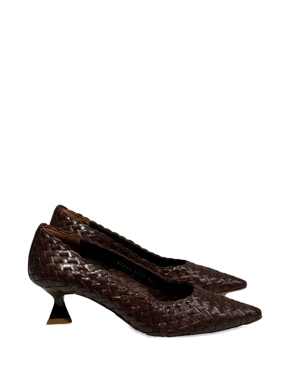 La-Rose 50 mm Carol geweven pumps Bruin