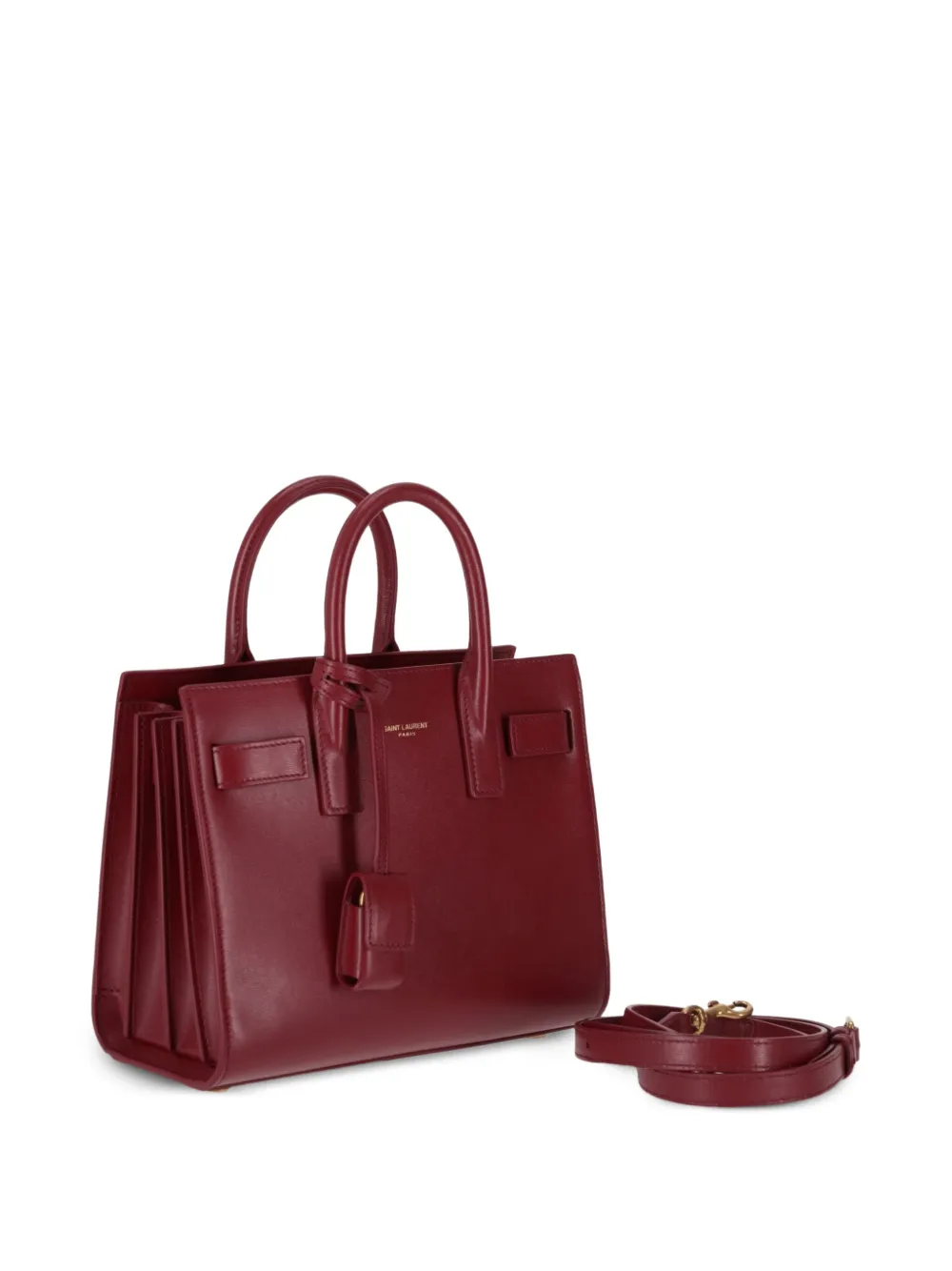 Saint Laurent Sac de Jour mini-shopper Rood