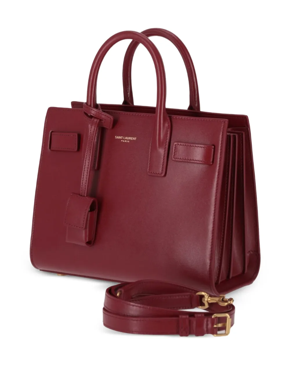 Saint Laurent Sac de Jour mini-shopper Rood