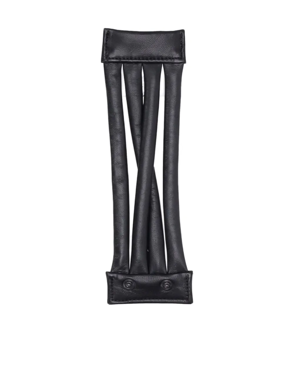 La-Rose four-wrap leather bracelet - Zwart