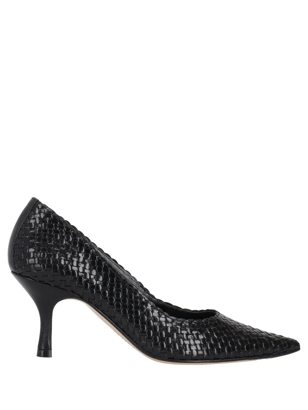 La Rose Moritz Woven Pumps In Black