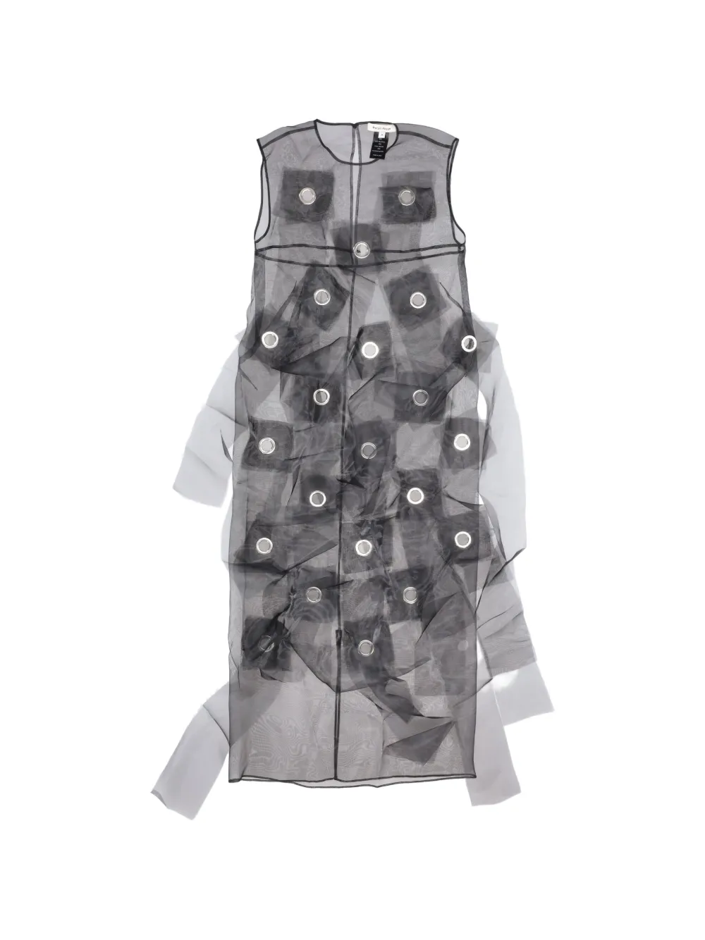 MERYLL ROGGE eyelet fringed dress - Nero