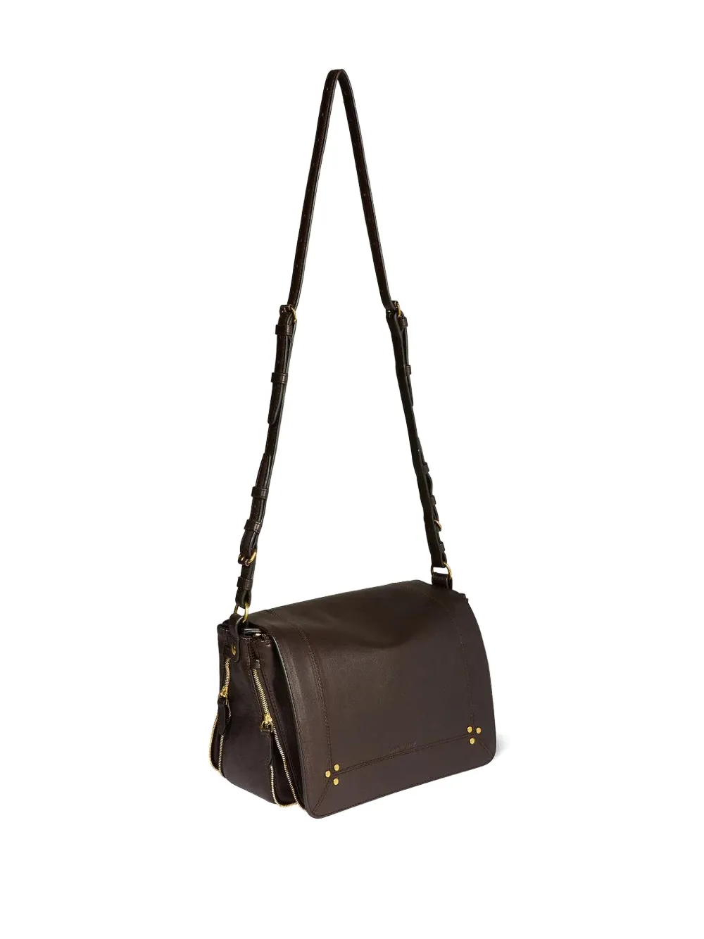 Jérôme Dreyfuss Igor Shoulder Bag Adjustable Volume In Brown